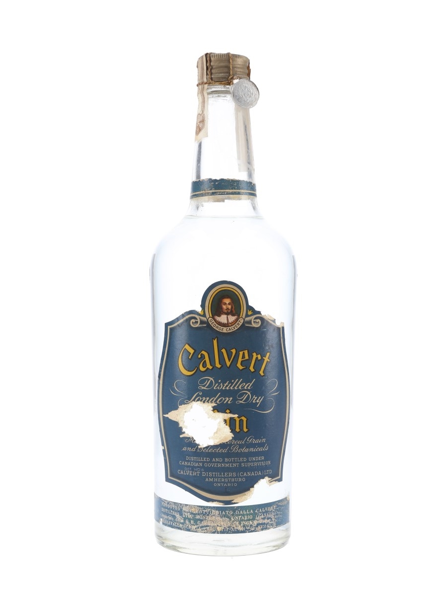 Calvert Distilled London Dry Gin Bottled 1950s 75cl / 43%