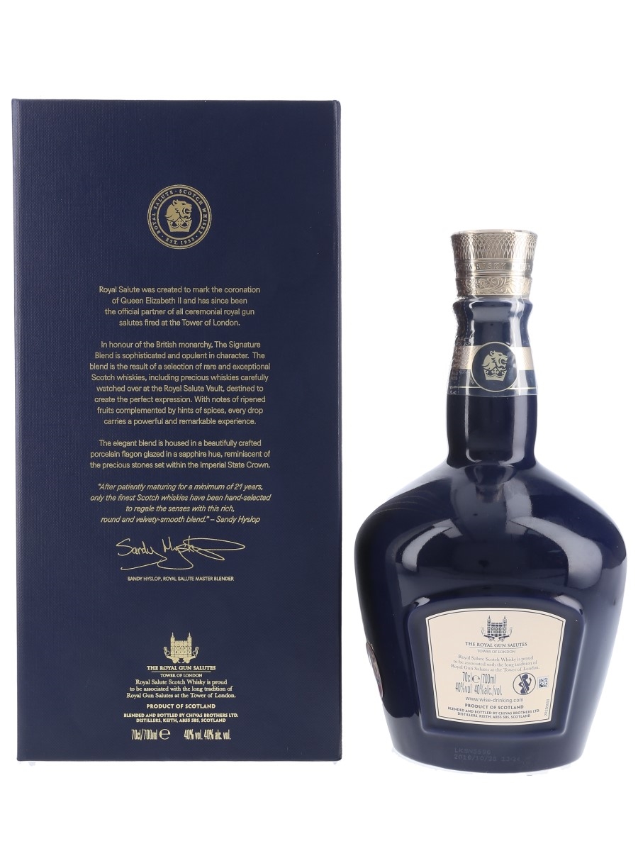 Royal Salute 21 Year Old The Signature Blend - Lot 73920 Royal Salute 21 Year Old The Signature Blend - Lot 73920