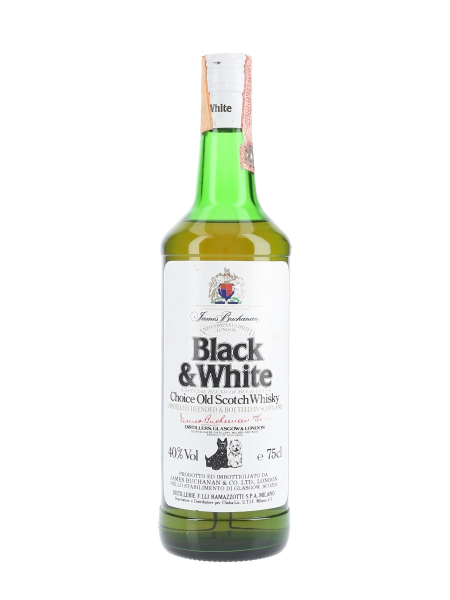 Buchanan's Black & White Bottled 1980s - Ramazzotti 75cl / 40%
