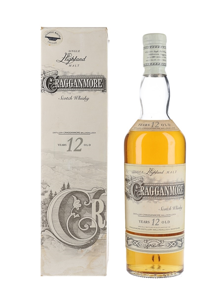 Cragganmore 12 Year Old Bottled 1990s 70cl / 40%