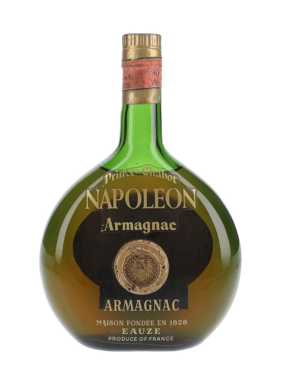 Prince De Chabot Napoleon Armagnac Bottled 1970s - Rejna Import 73cl / 40%