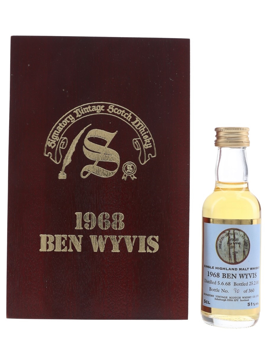 Ben Wyvis 1968 31 Year Old Bottled 2000 - Signatory Vintage 5cl / 51%