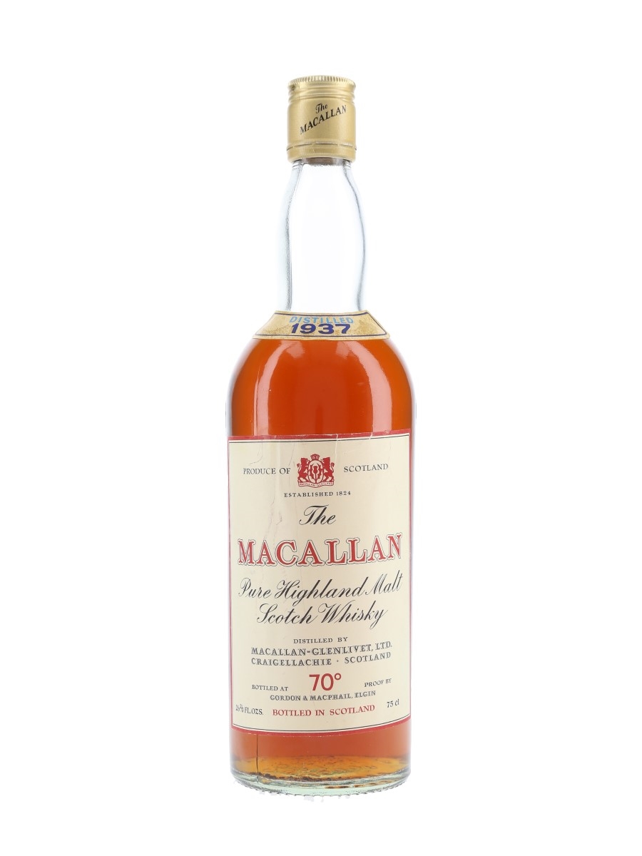 Macallan 1937 Bottled 1970s - Gordon & MacPhail 75cl / 40%
