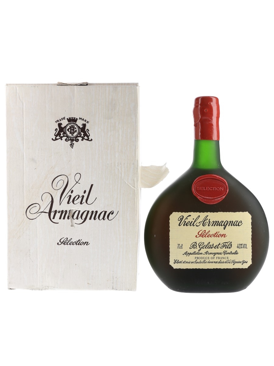 B Gelas & Fils Vieil Armagnac Selection - Lot 73824 - Buy/Sell