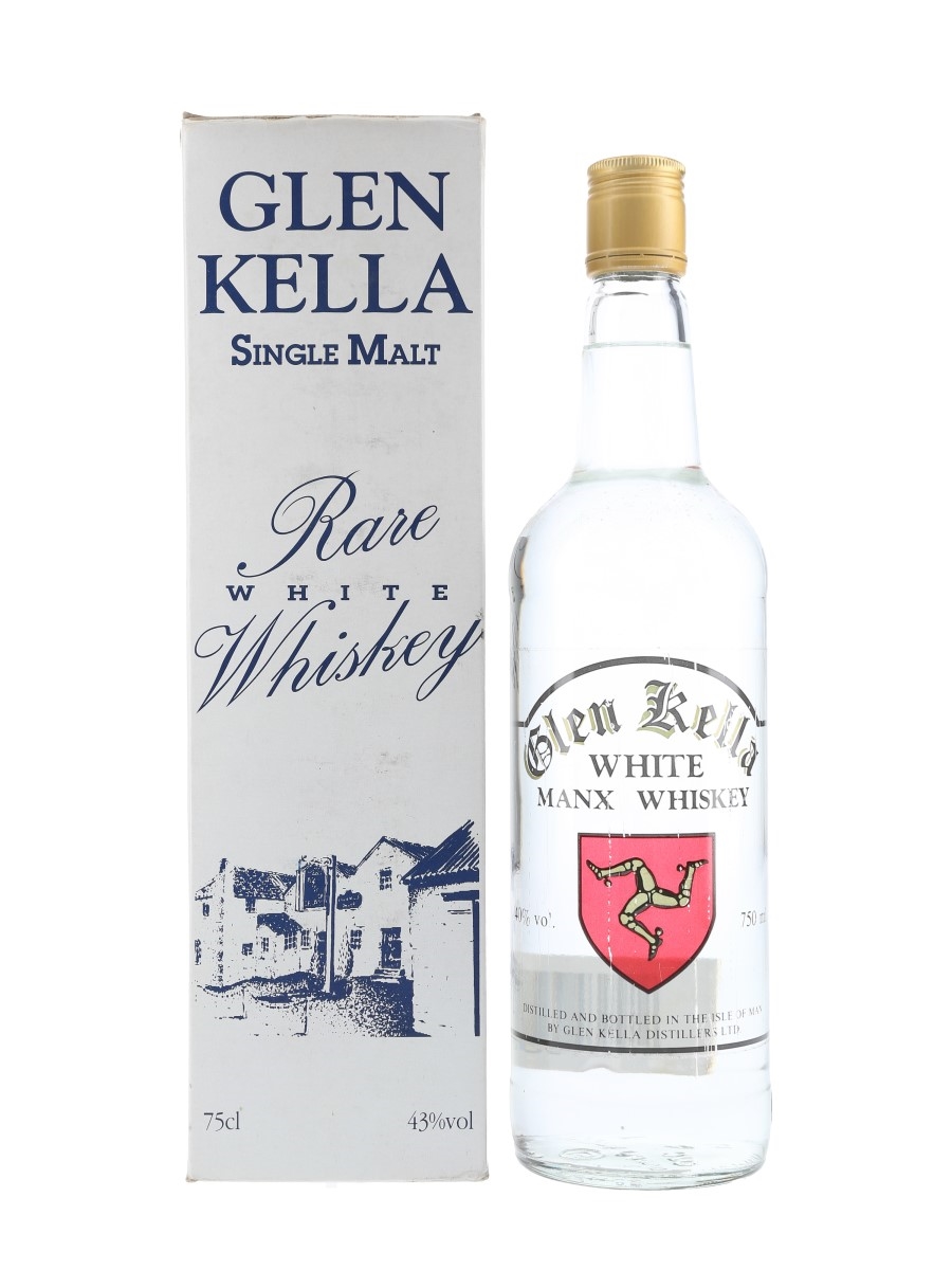 Glen Kella White Manx Whiskey Bottled 1980s - Isle of Man 75cl / 40%