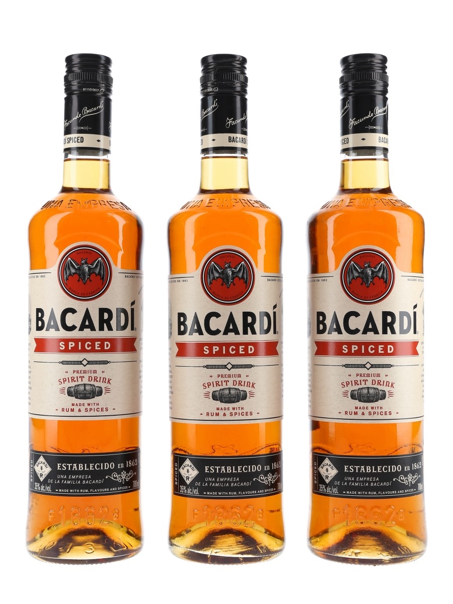 Bacardi Spiced  3 x 70cl / 35%