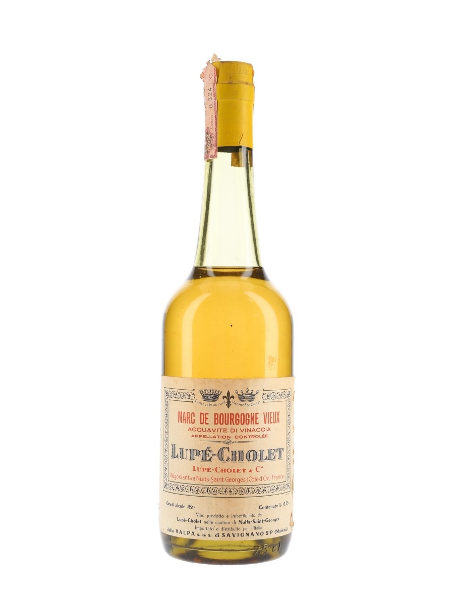 Lupe Cholet Marc De Bourgogne Bottled 1960s-1970s 75cl / 42%