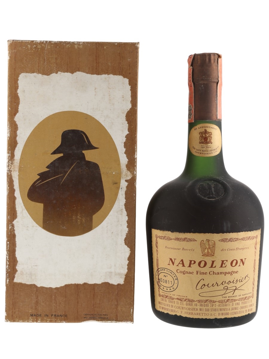 Courvoisier Napoleon Bottled 1960s-1970s - Numbered Bottle 73cl / 40%
