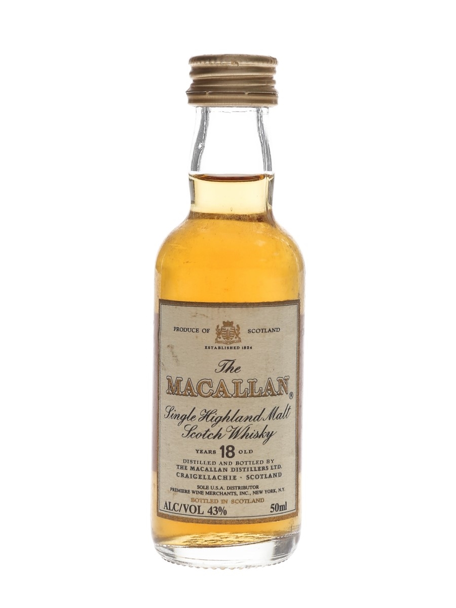 Macallan 18 Year Old Bottled 1990s - Premiere Wine Merchants, New York 5cl / 43%