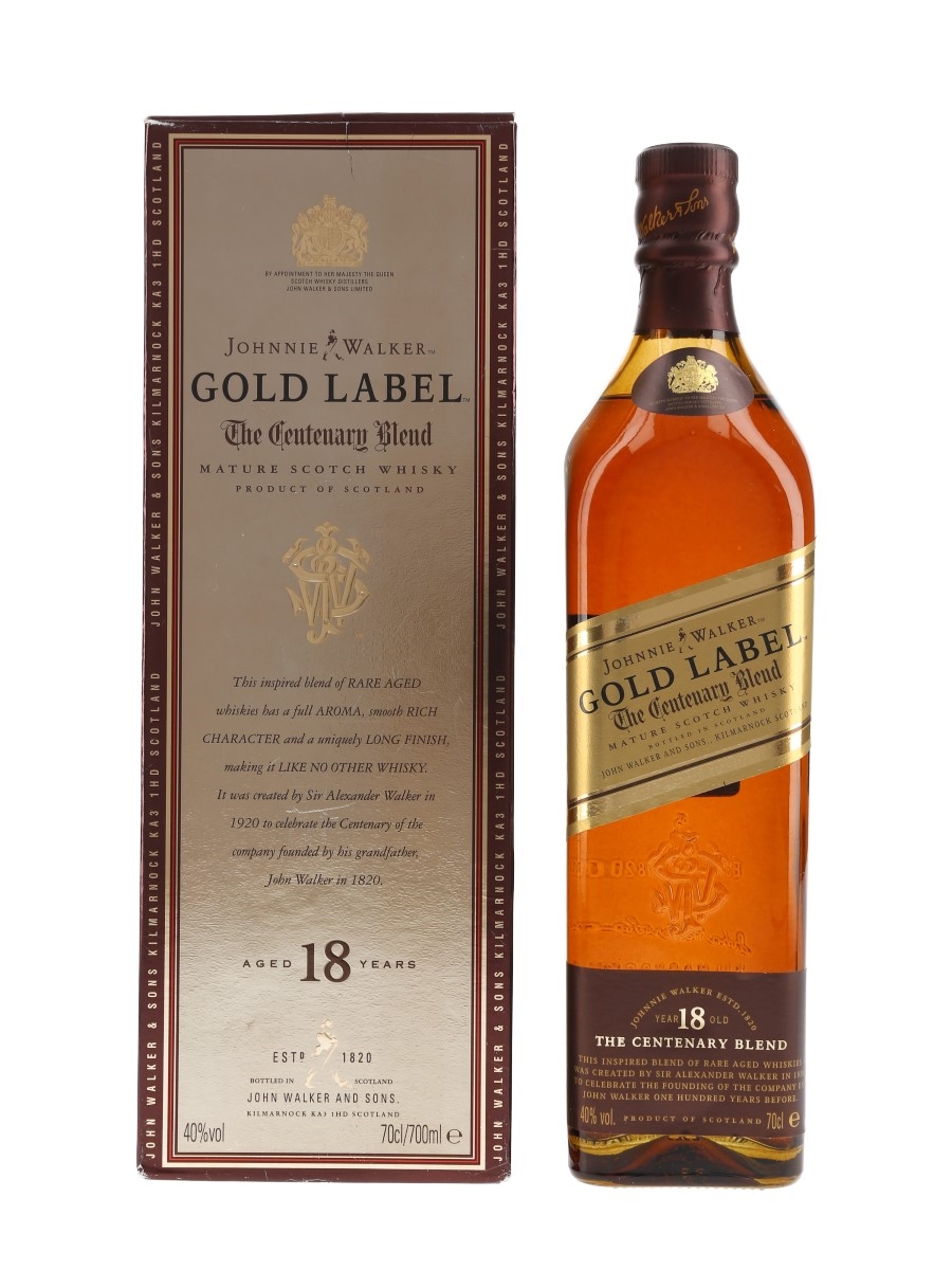 Johnnie Walker Gold Label 18 Year Old - Lot 74936 - Buy/Sell