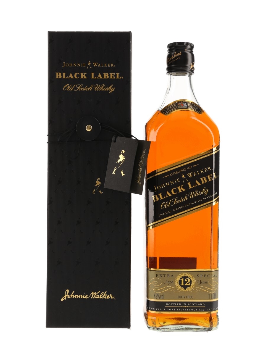 Johnnie Walker Black Label 12 Year Old Duty Free 100cl / 43%