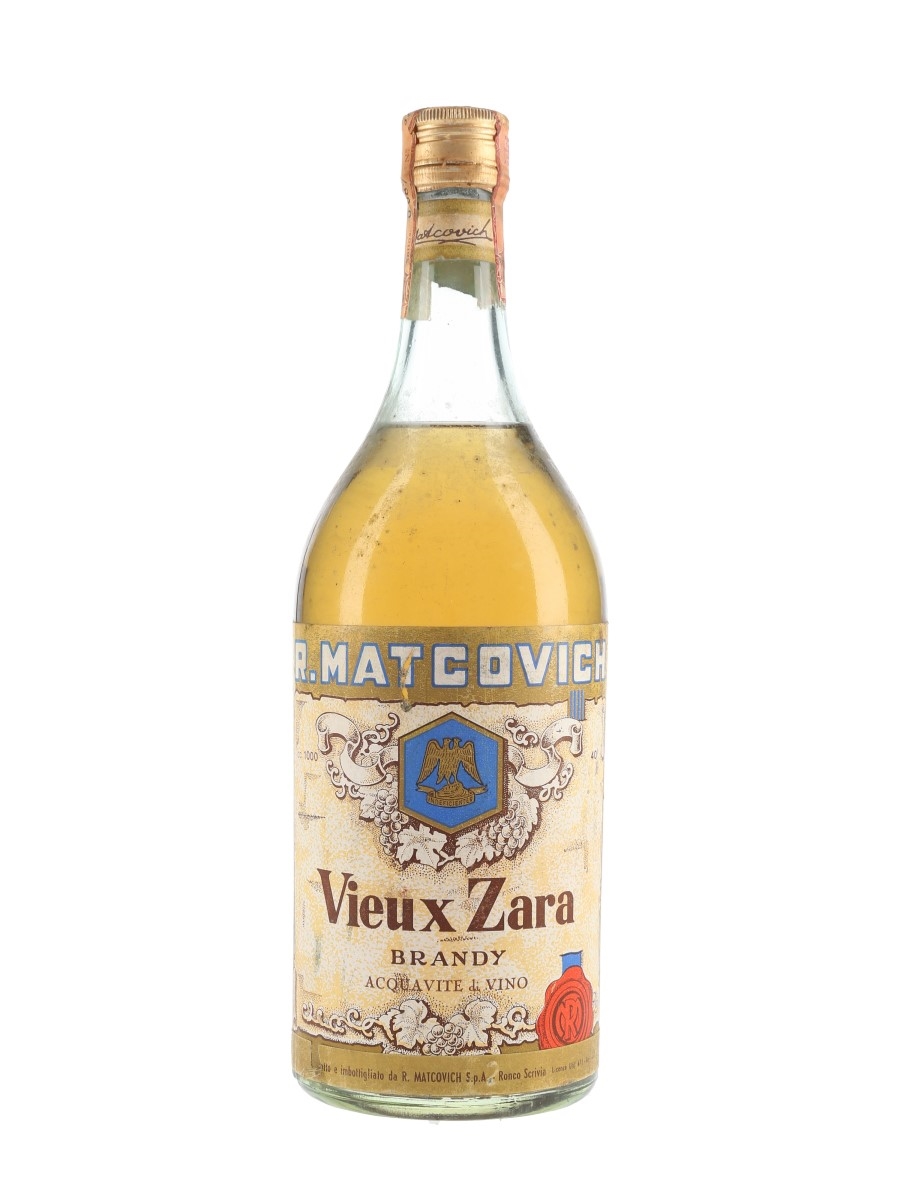 Matcovich Vieux Zara Brandy Bottled 1960 100cl / 40%