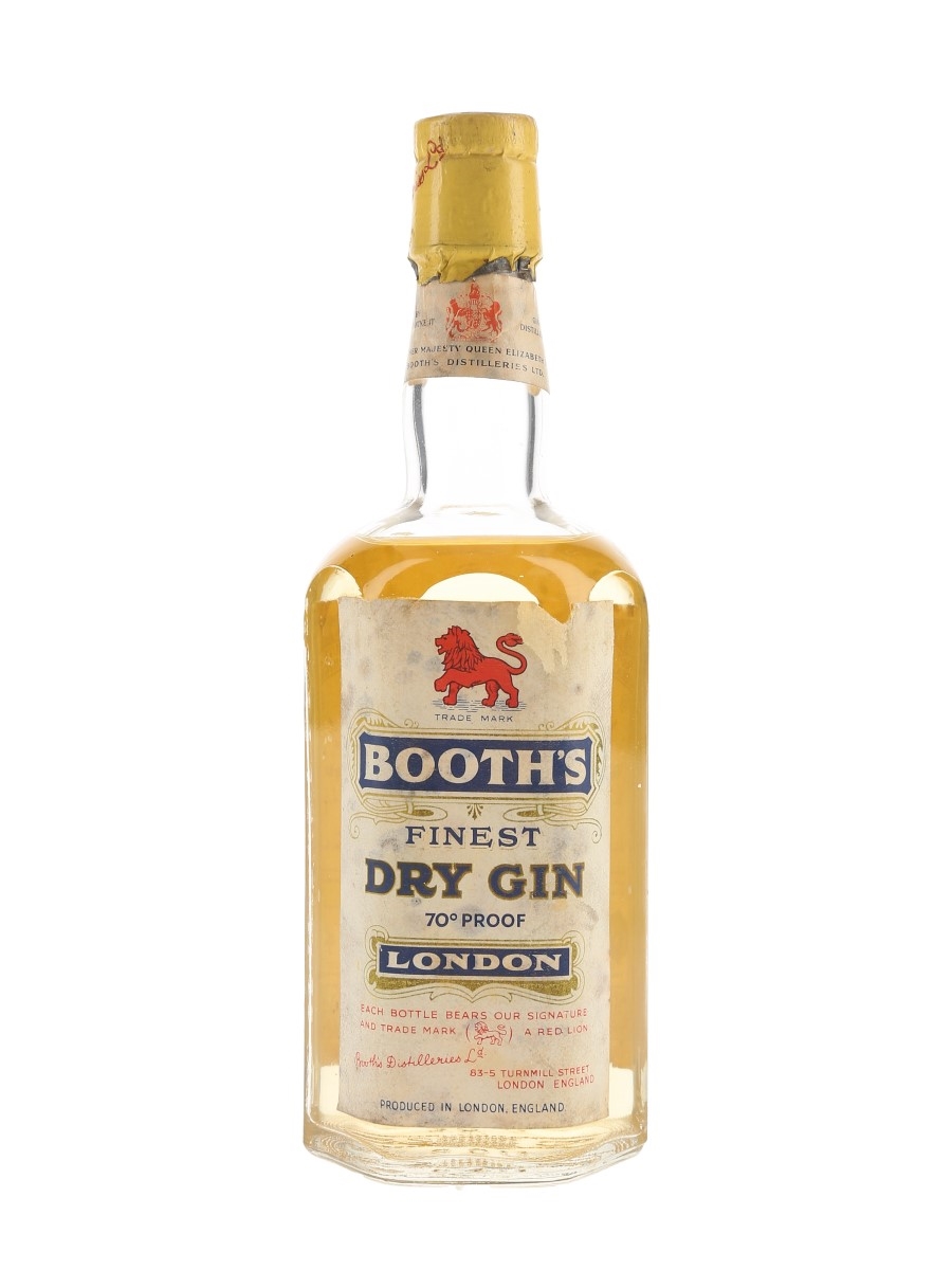 Booth's Finest Dry Gin Bottled 1955 50cl / 40%