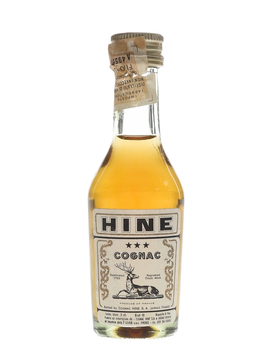 Hine 3 Star Bottled 1960s-1970s - Silver 3cl / 40%