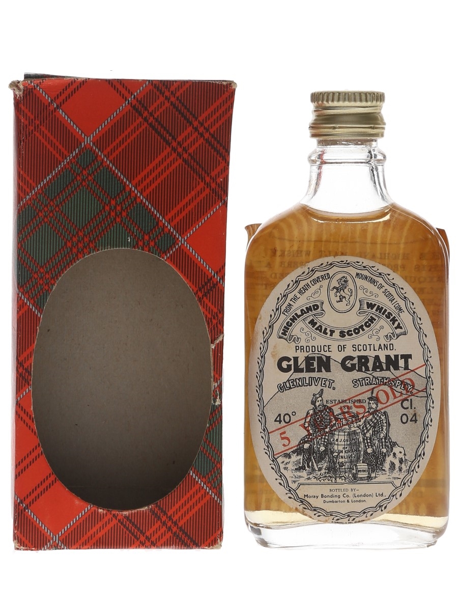 Glen Grant 5 Year Old Bottled 1970s - Giovinetti 4cl / 40%