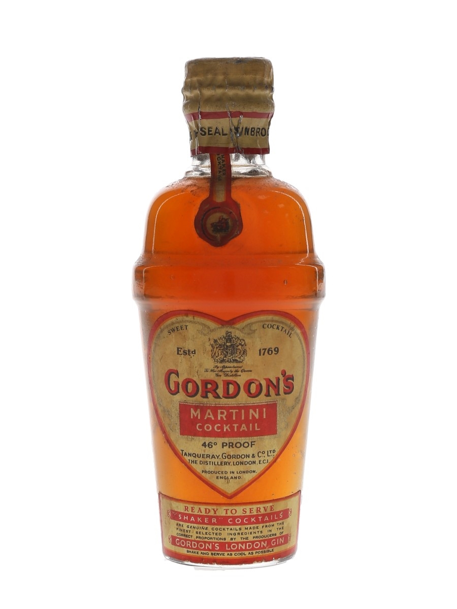 Gordon's Martini Cocktail Spring Cap Bottled 1950s 5cl / 26%