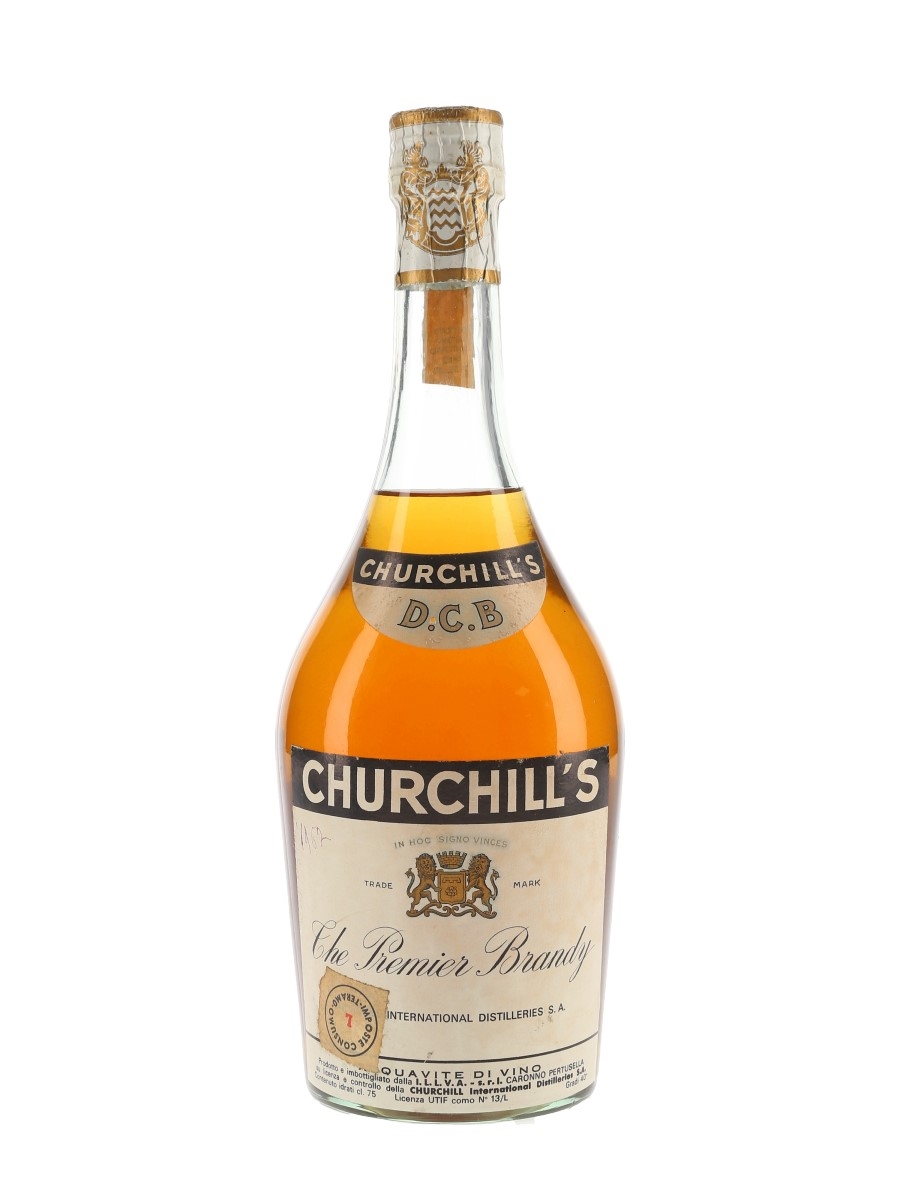 Churchill's Premier Brandy Bottled 1960s - Numbered Bottle 75cl / 40%