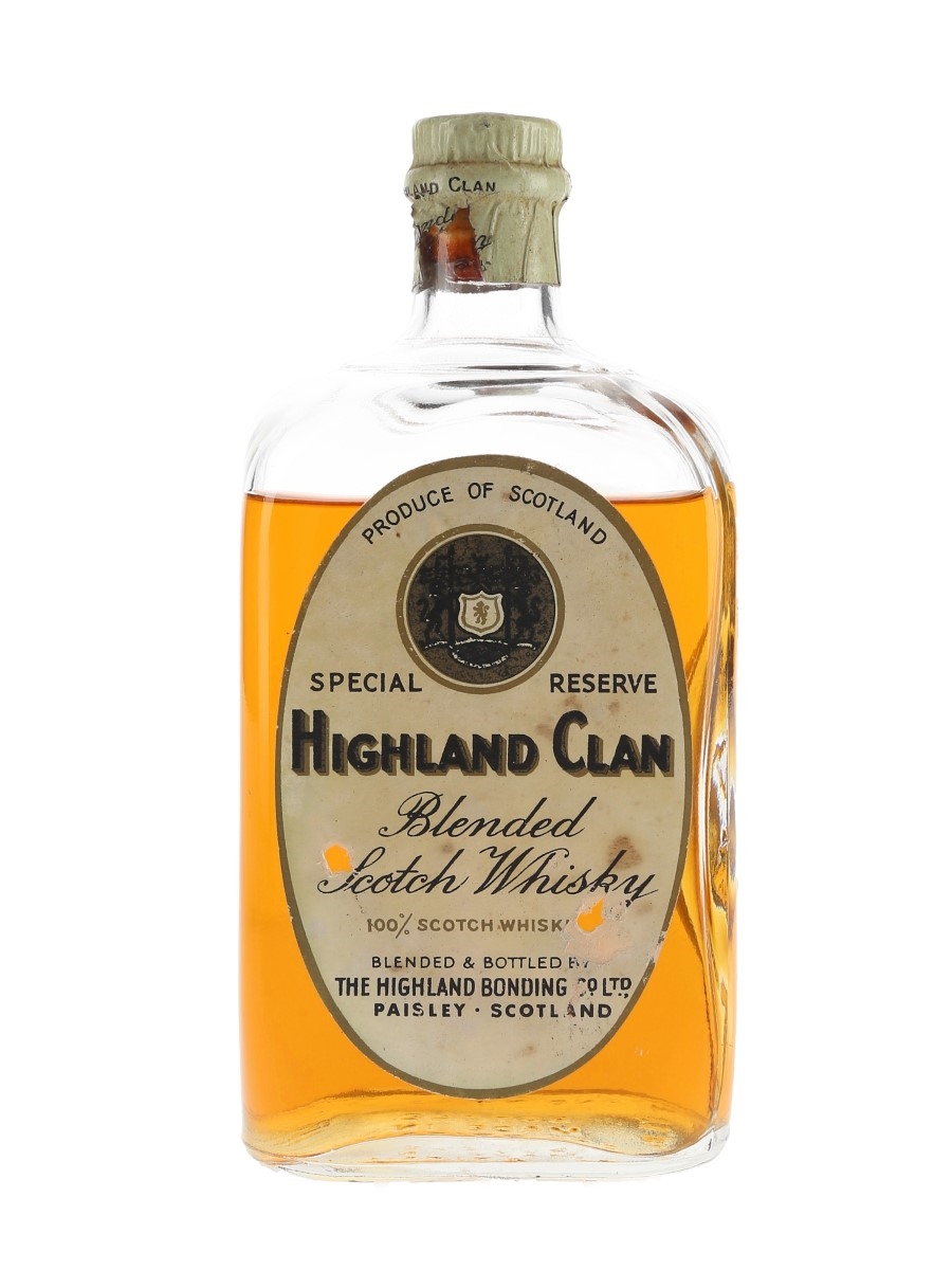 Highland Clan Special Reserve Bottled 1950s-1960s - The Highland Bonding 75cl