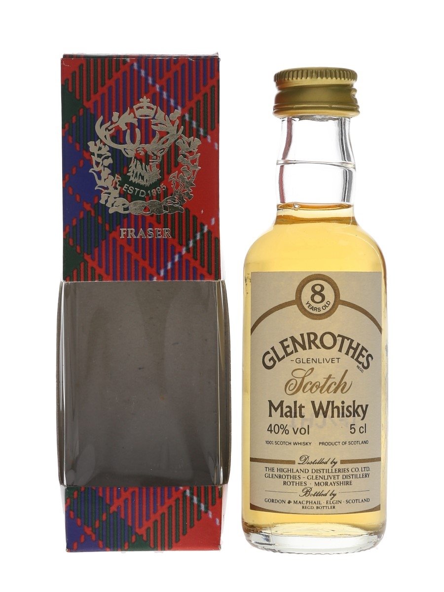 Glenrothes Glenlivet 8 Year Old Bottled 1990s - Gordon & MacPhail 5cl / 40%