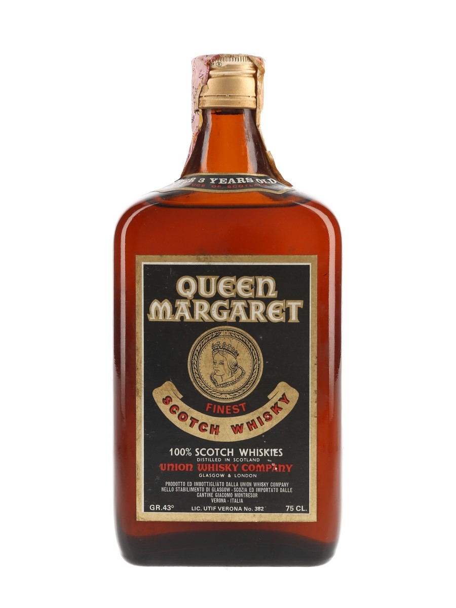 Queen Margaret 3 Year Old Bottled 1970s - Cantine Giacomo Montresor 75cl / 43%