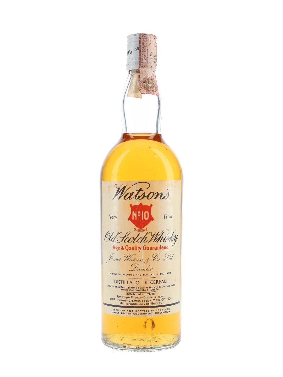 Watson's No.10 Bottled 1970s - James Watson & Co. 75cl / 40%