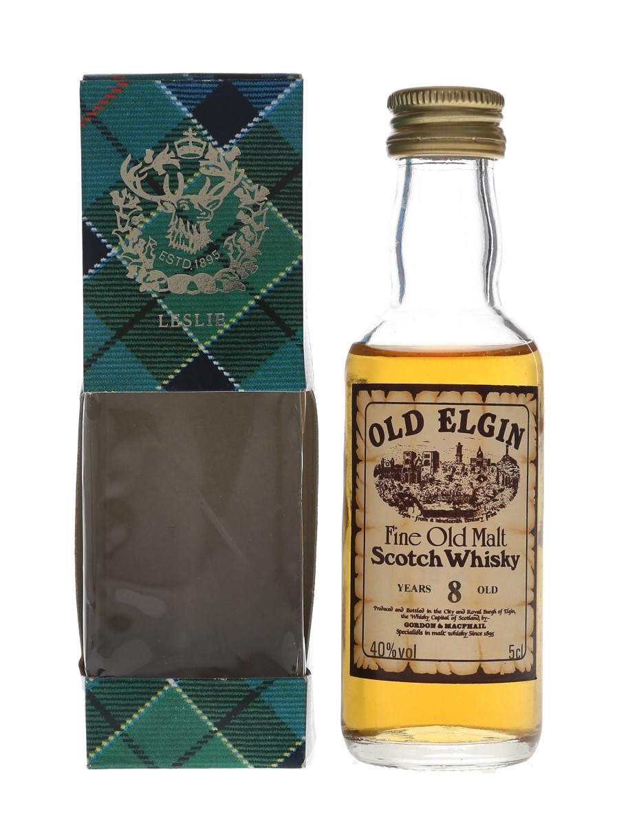 Old Elgin 8 Year Old Bottled 1990s - Gordon & MacPhail 5cl / 40%