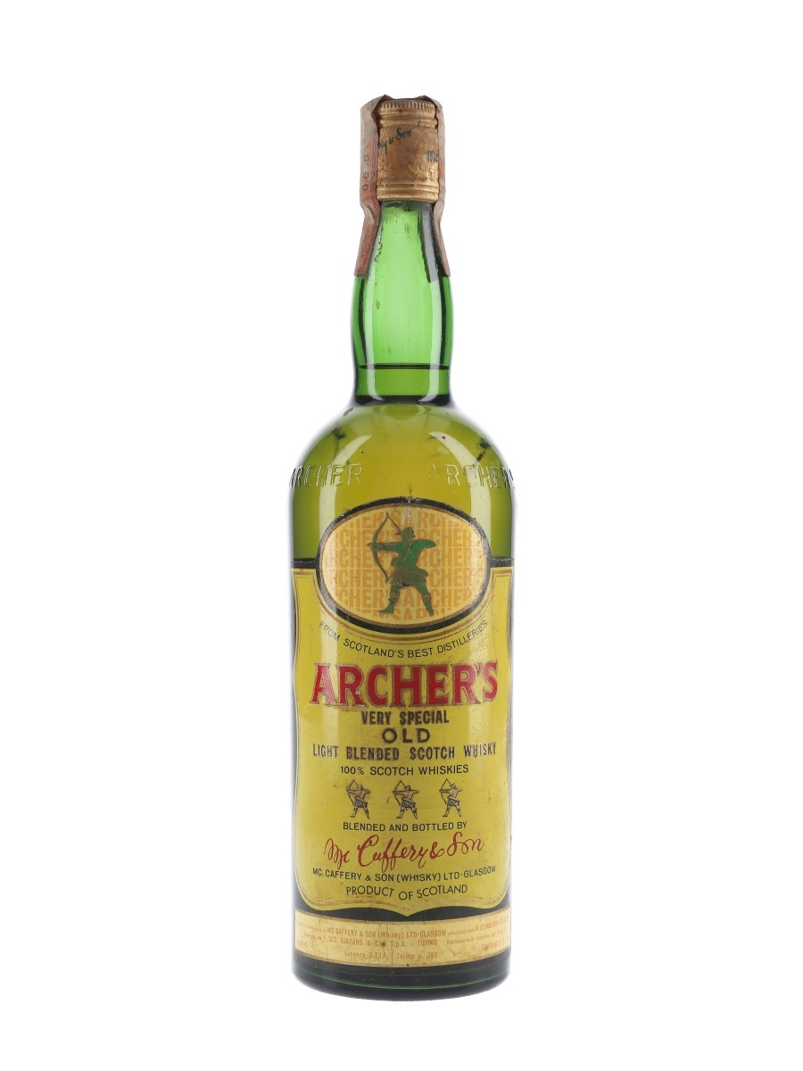 Archer's Very Special Old Light Bottled 1970s - Cinzano 75cl / 43%