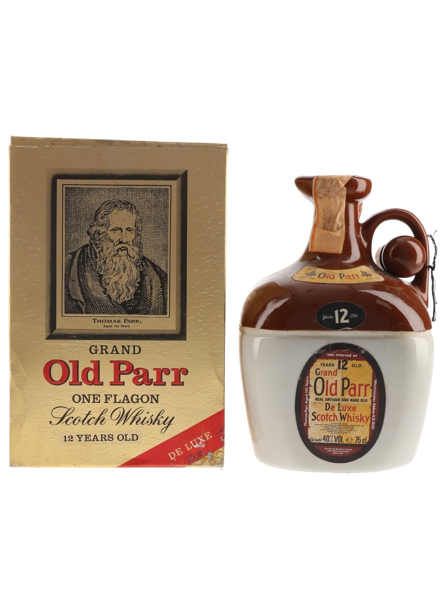 Grand Old Parr 12 Year Old De Luxe Bottled 1980s Ceramic Decanter 75cl / 40%