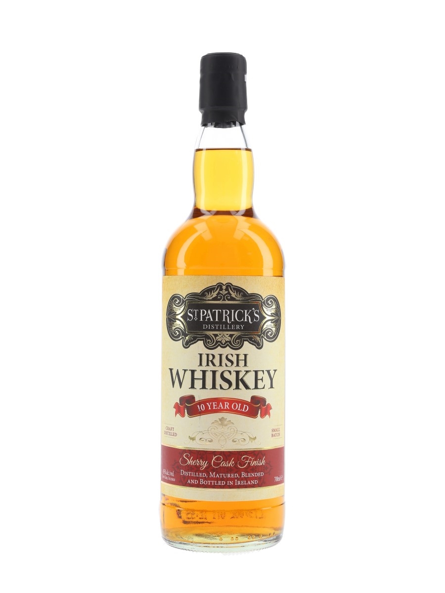 St Patrick's 10 Year Old Irish Whiskey Sherry Finish 70cl / 45%
