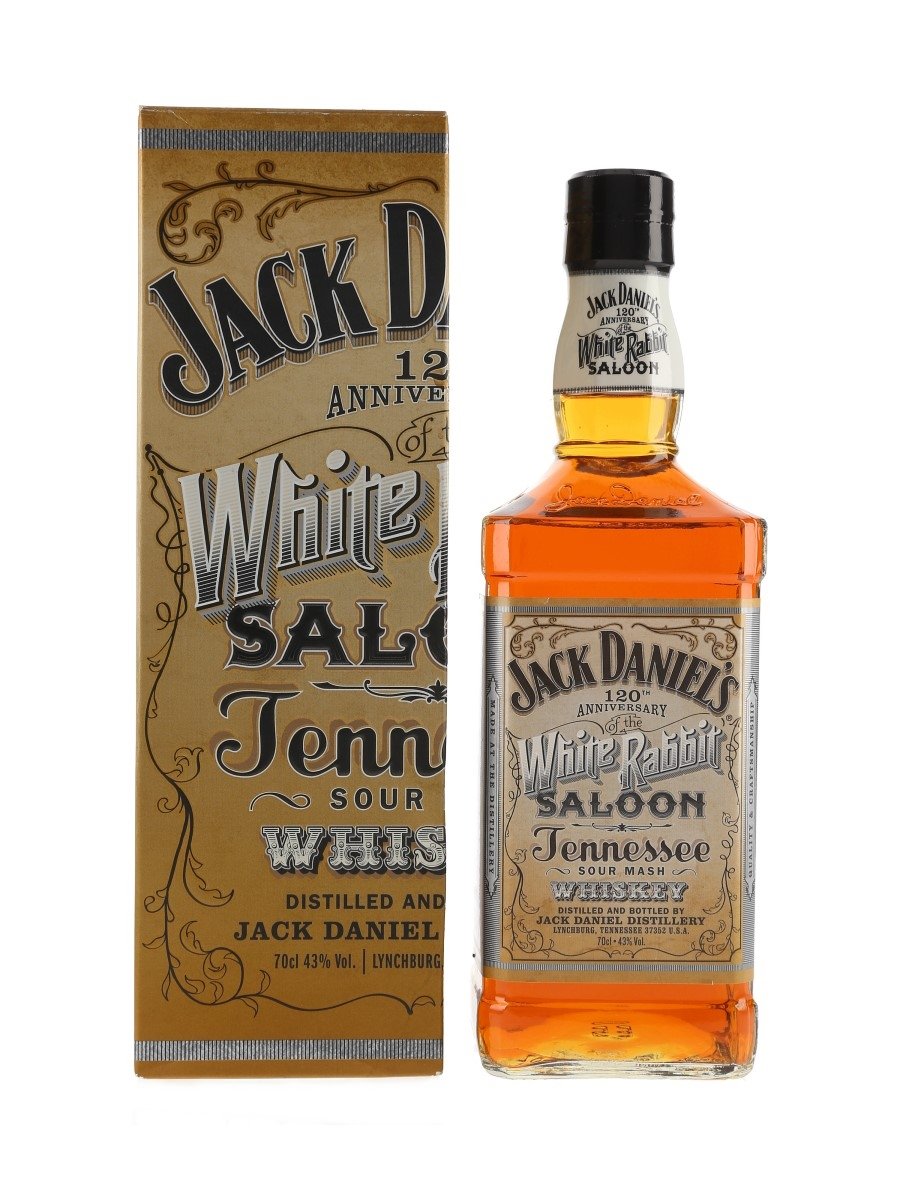 Jack Daniel's White Rabbit Saloon 120th Anniversary Signed By Jeff Arnett 70cl / 43%