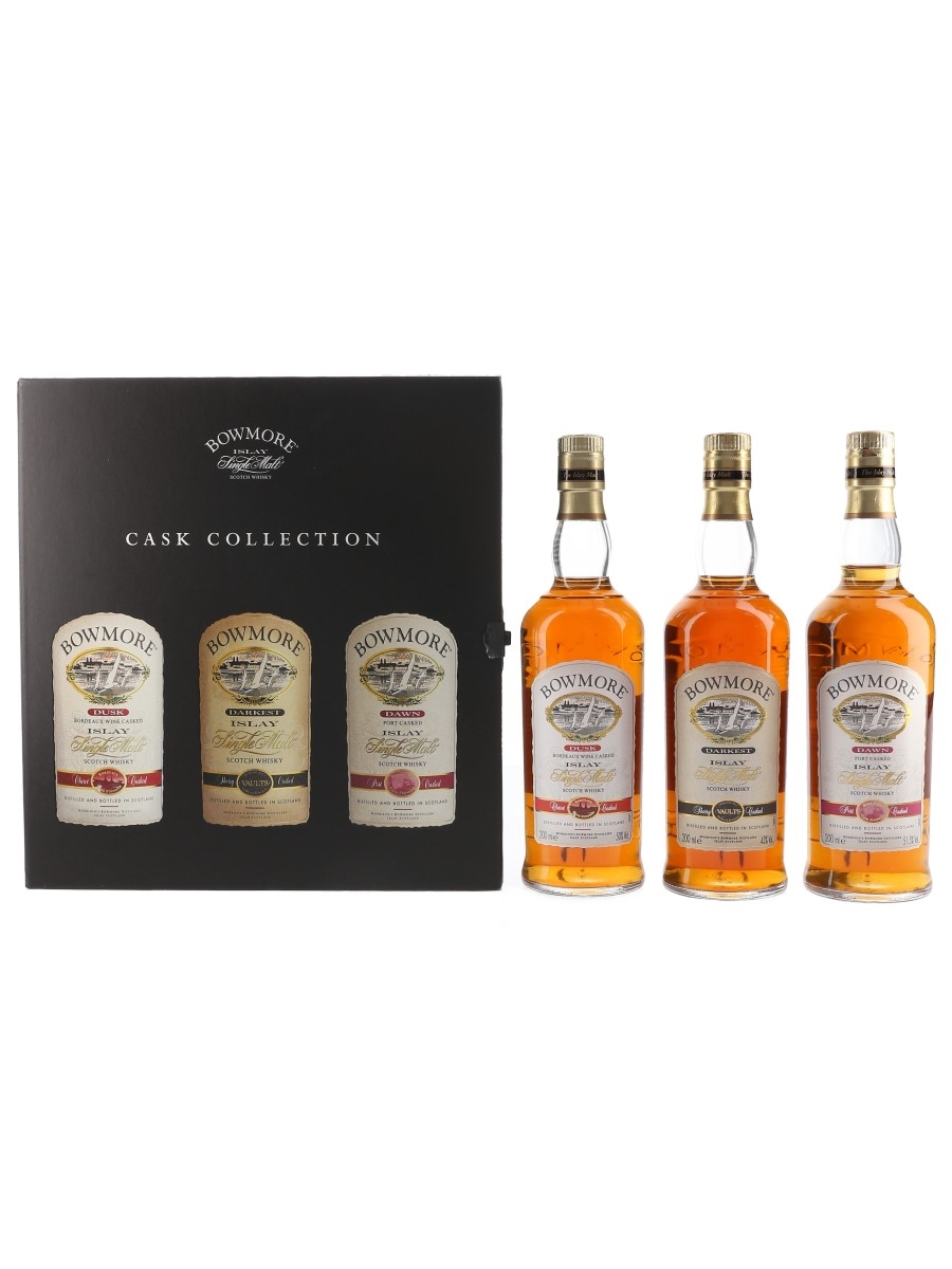 Bowmore Cask Collection - Dusk, Darkest, Dawn Bottled 2000s 3 x 20cl