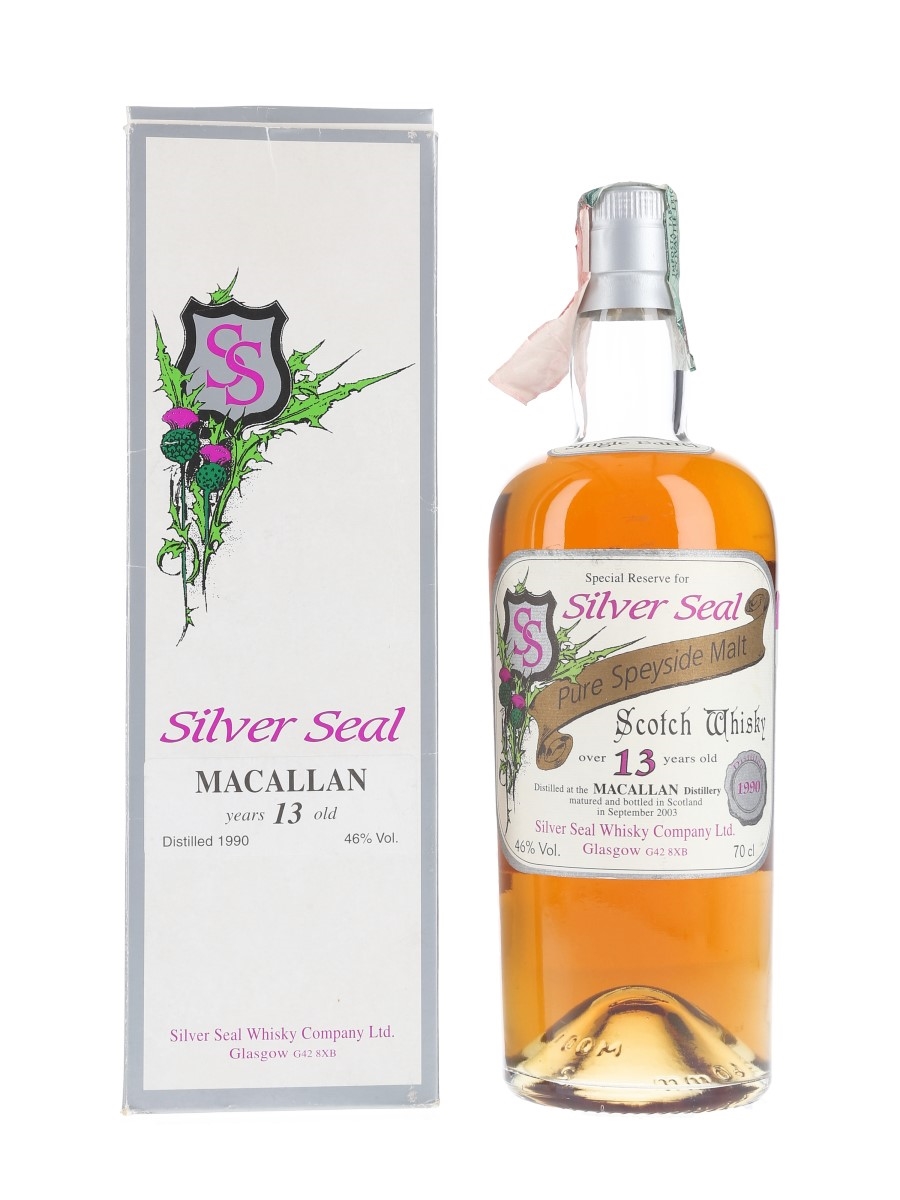 Macallan 1990 13 Year Old Bottled 2003 - Silver Seal 70cl / 46%
