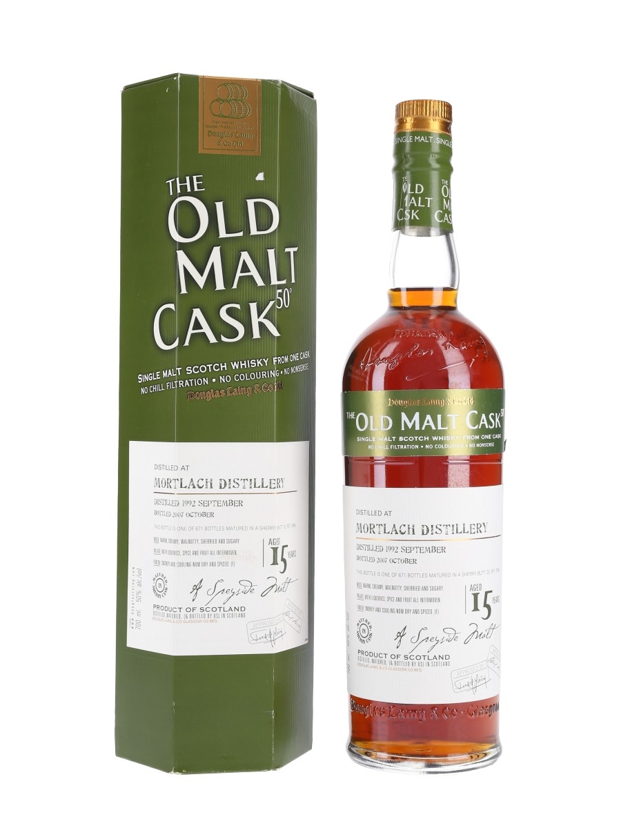 Mortlach 1992 15 Year Old The Old Malt Cask Bottled 2007 - Douglas Laing 70cl / 50%