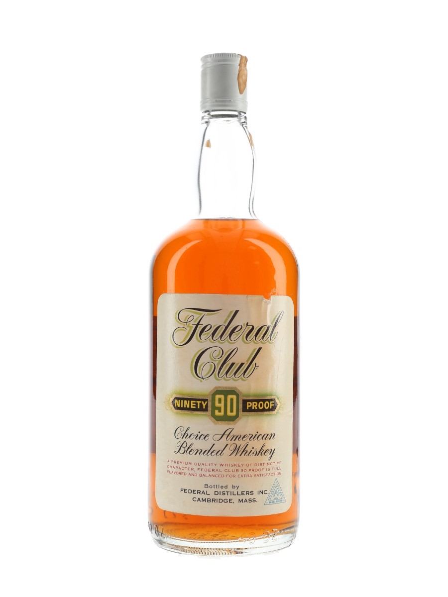 Federal Club 90 Proof Bottled 1970s 118cl / 45%