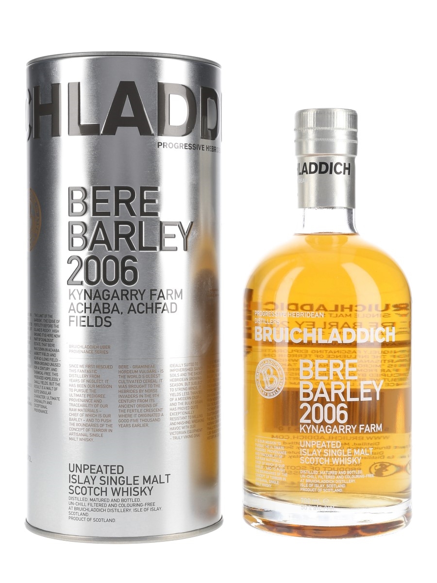 Bruichladdich 2006 6 Year Old Bere Barley Second Edition Bottled 2014 - Travel Retail 70cl / 50%