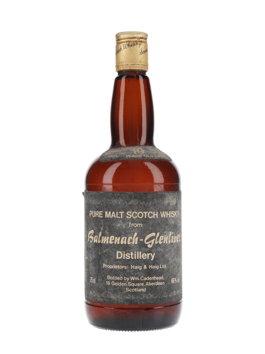 Balmenach Glenlivet 1961 19 Year Old Bottled 1980 - Cadenhead's 'Dumpy' 75cl / 46%