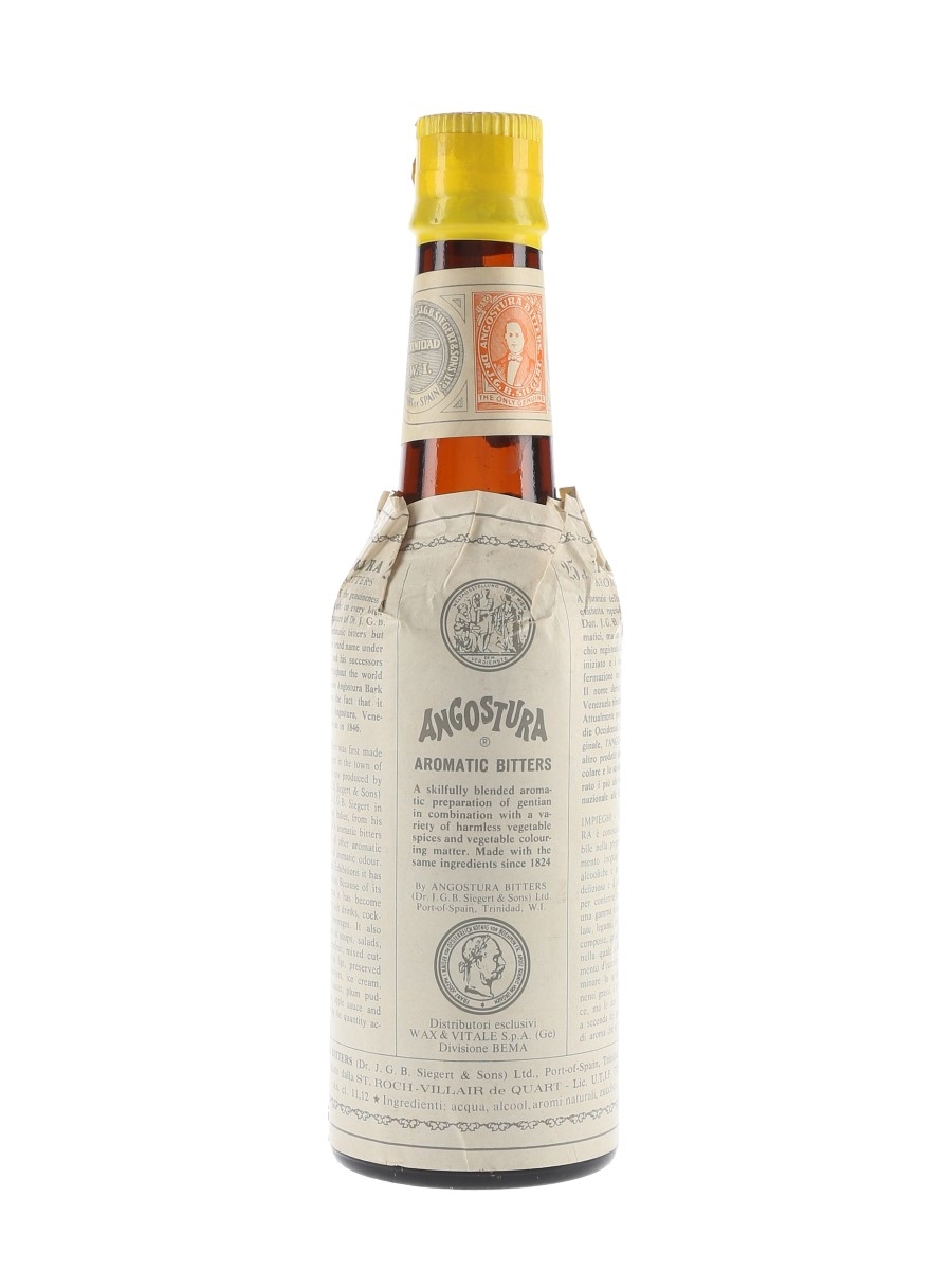 Angostura Aromatic Bitters Bottled 1970s - St Roch-Villair de Quart 25cl / 44.5%