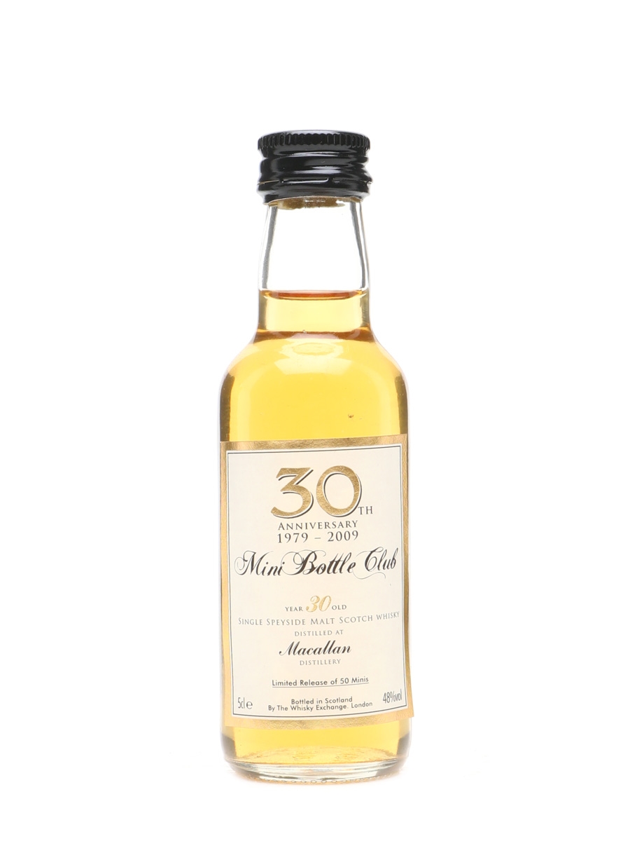 Macallan 30 Years Old 30th Anniversary Mini Bottle Club 5cl