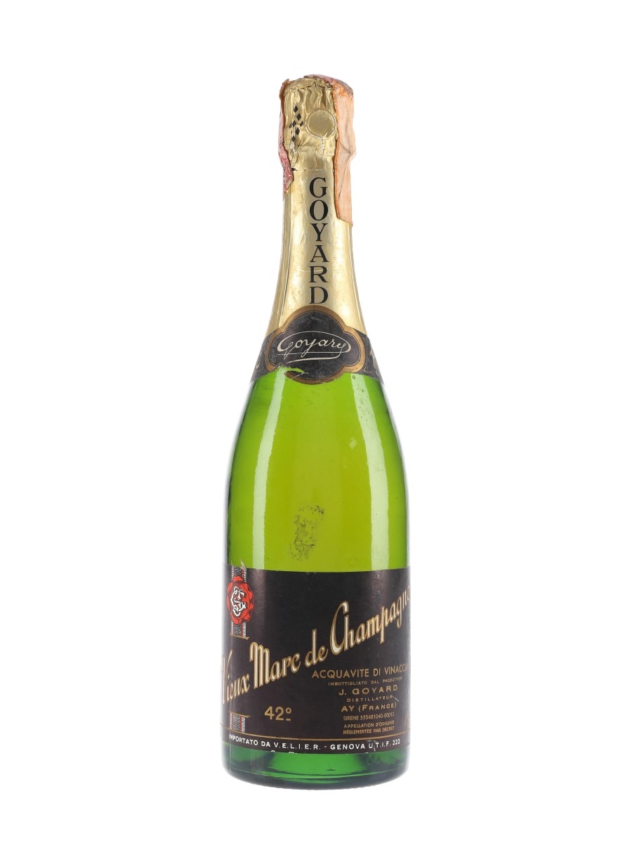 Goyard Vieux Marc De Champagne Bottled 1980s - Velier 70cl / 42%
