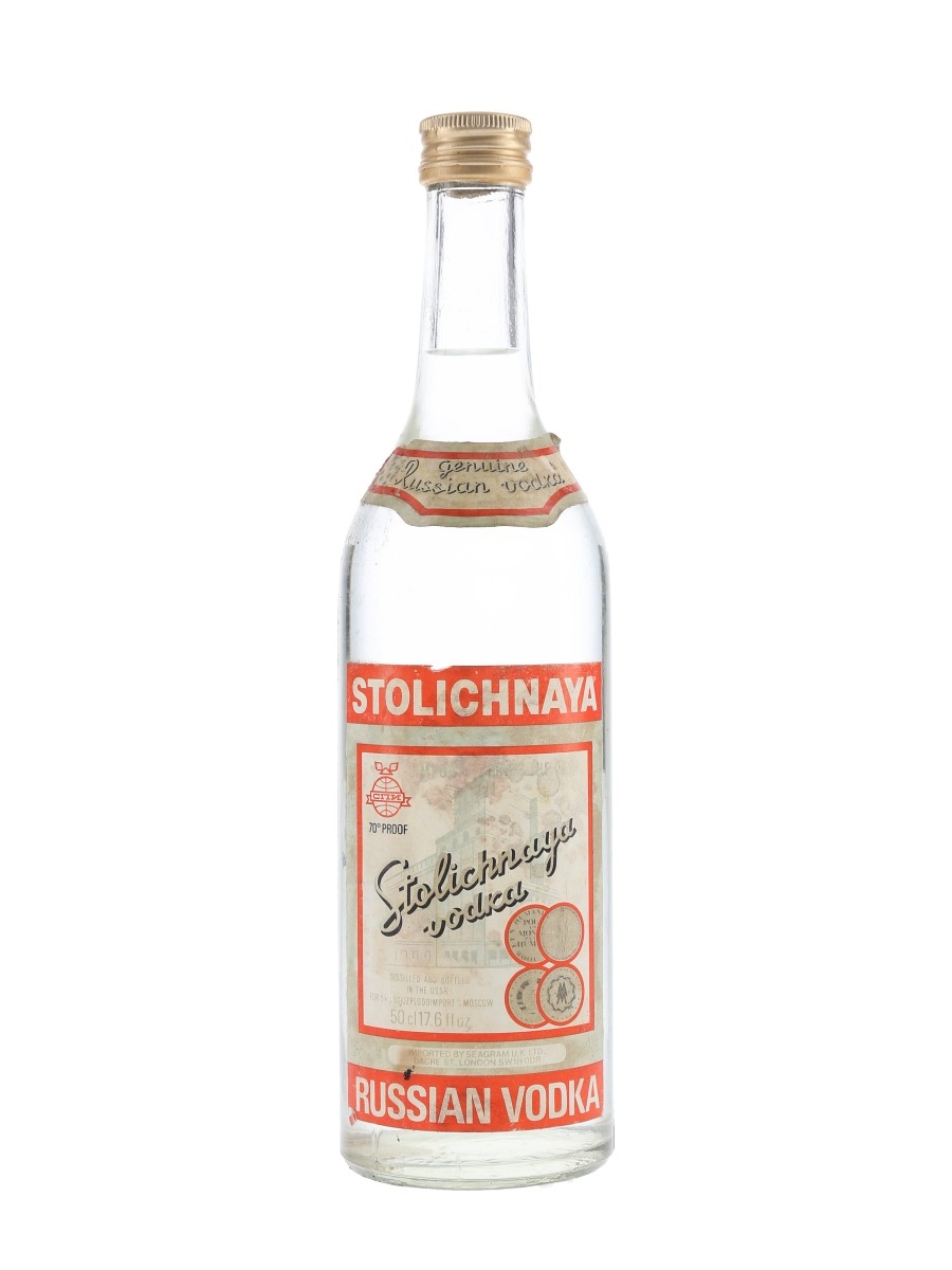 Stolichnaya Russian Vodka Bottled 1970s 50cl / 40%