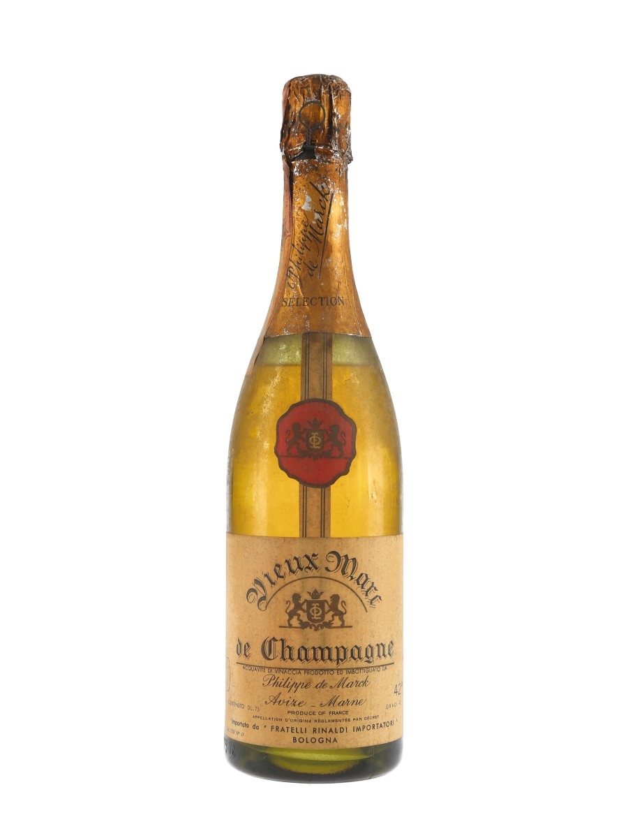 Philippe De Marck Vieux Marc De Champagne Bottled 1960s - Rinaldi 75cl / 42%