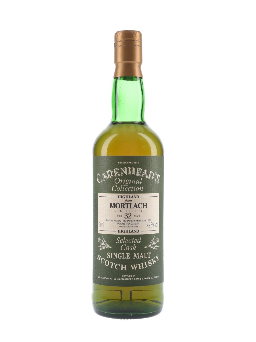 Mortlach 1962 32 Year Old Bottled 1994 - Cadenhead's 70cl / 42.8%