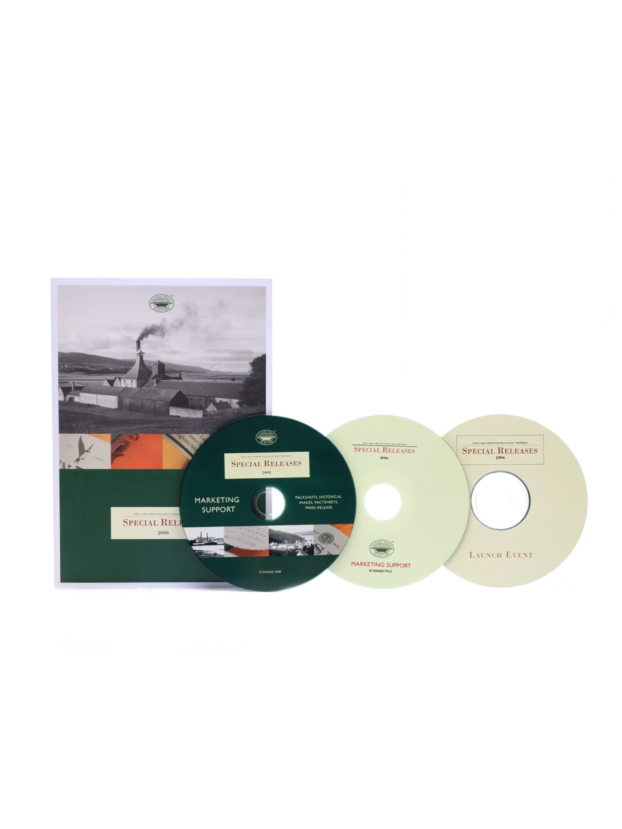 Diageo Special Releases 2004, 2006 & 2008 Marketing Support DVDs  