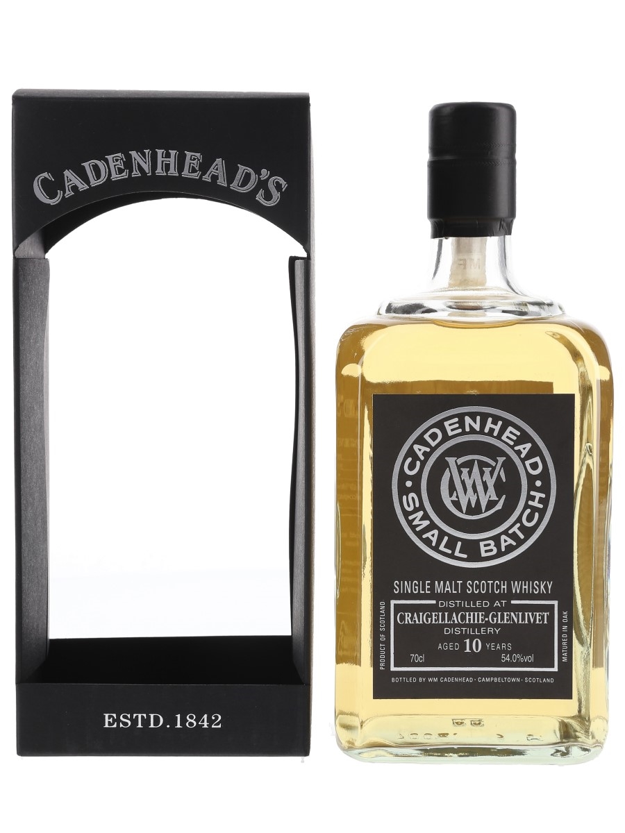 Craigellachie Glenlivet 2009 10 Year Old Bottled 2019 - Cadenhead's 70cl / 54%