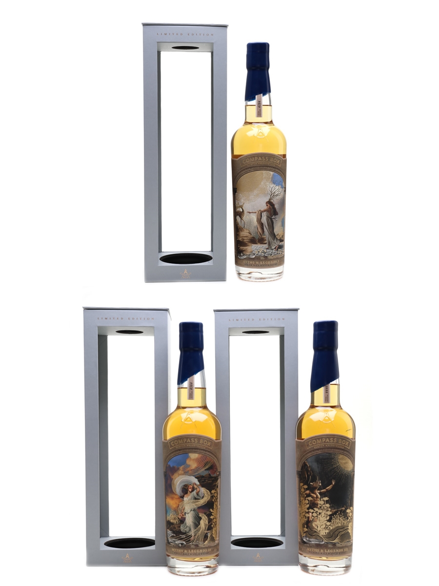 Compass Box Myths & Legends I, II, III Lot 76740 Buy/Sell Speyside