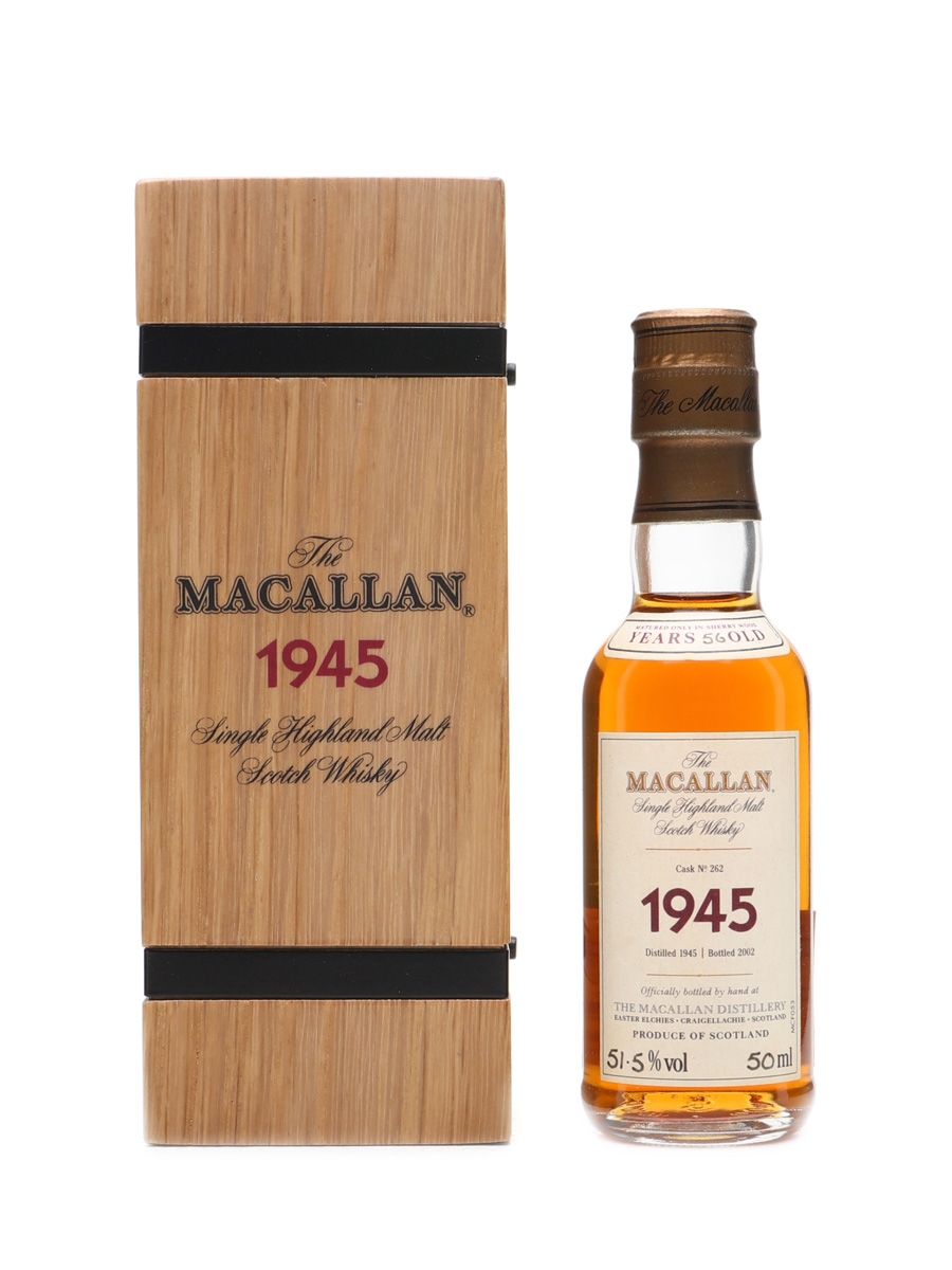 Macallan 1945 Fine & Rare 56 Years Old 5cl