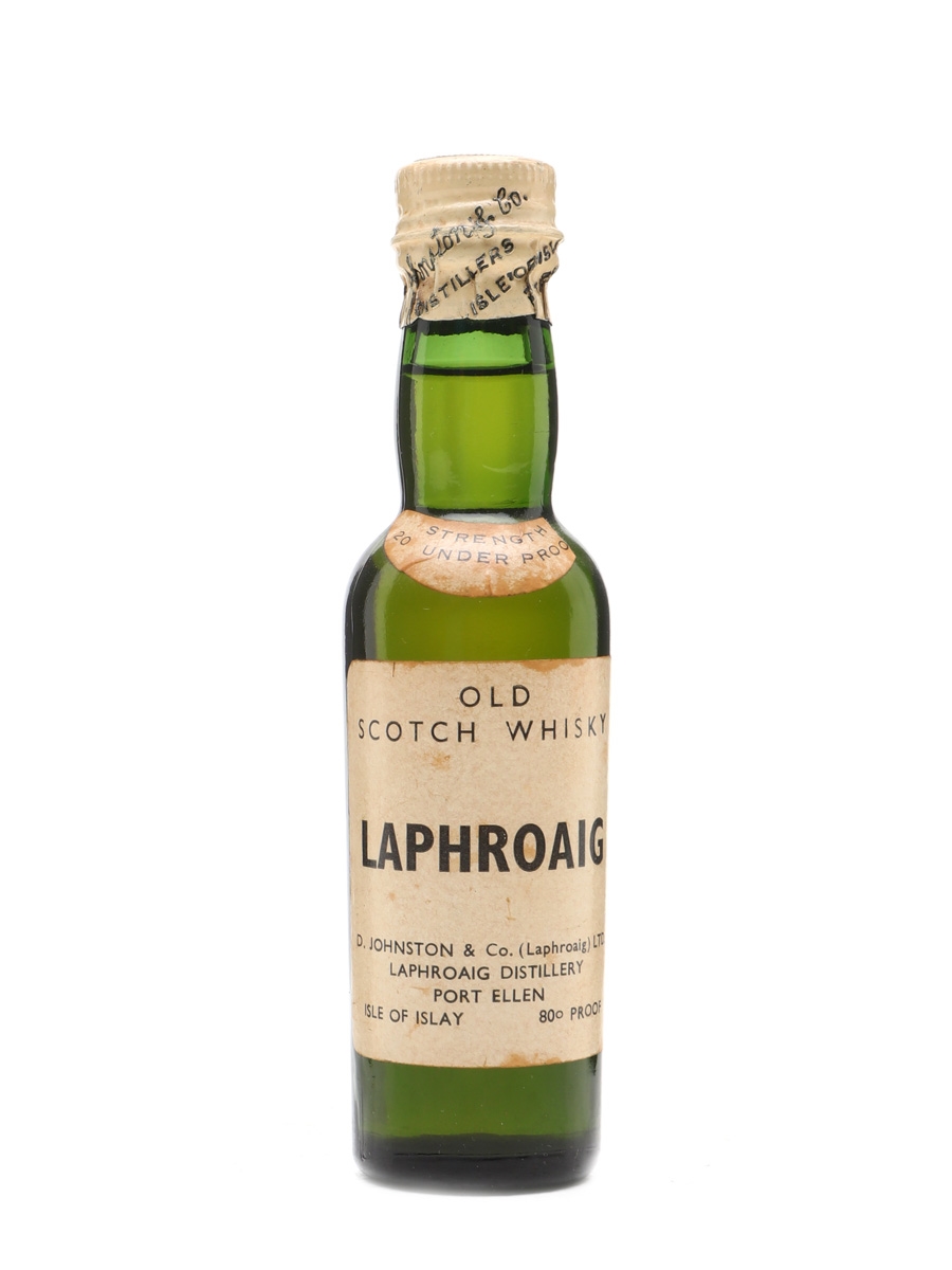Laphroaig 20 Under Proof Bottled 1940s 5cl