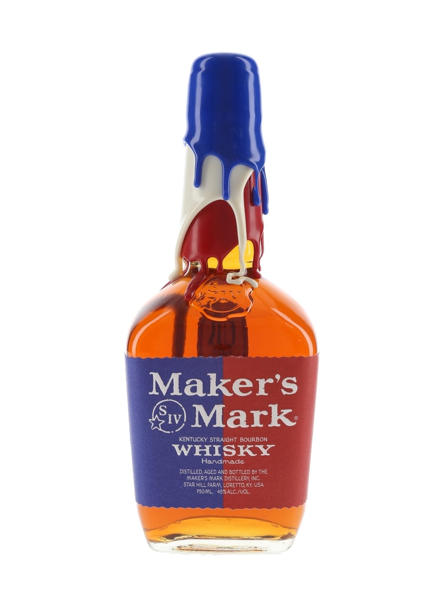 Maker's Mark Rock The Vote Red, White & Blue Wax 75cl / 45%
