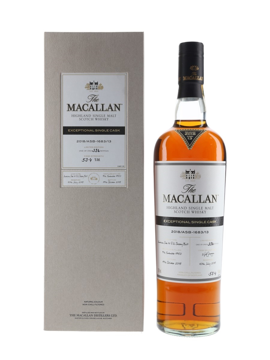 Macallan 1950 Exceptional Single Cask 13 2018 Release 70cl / 53.4%