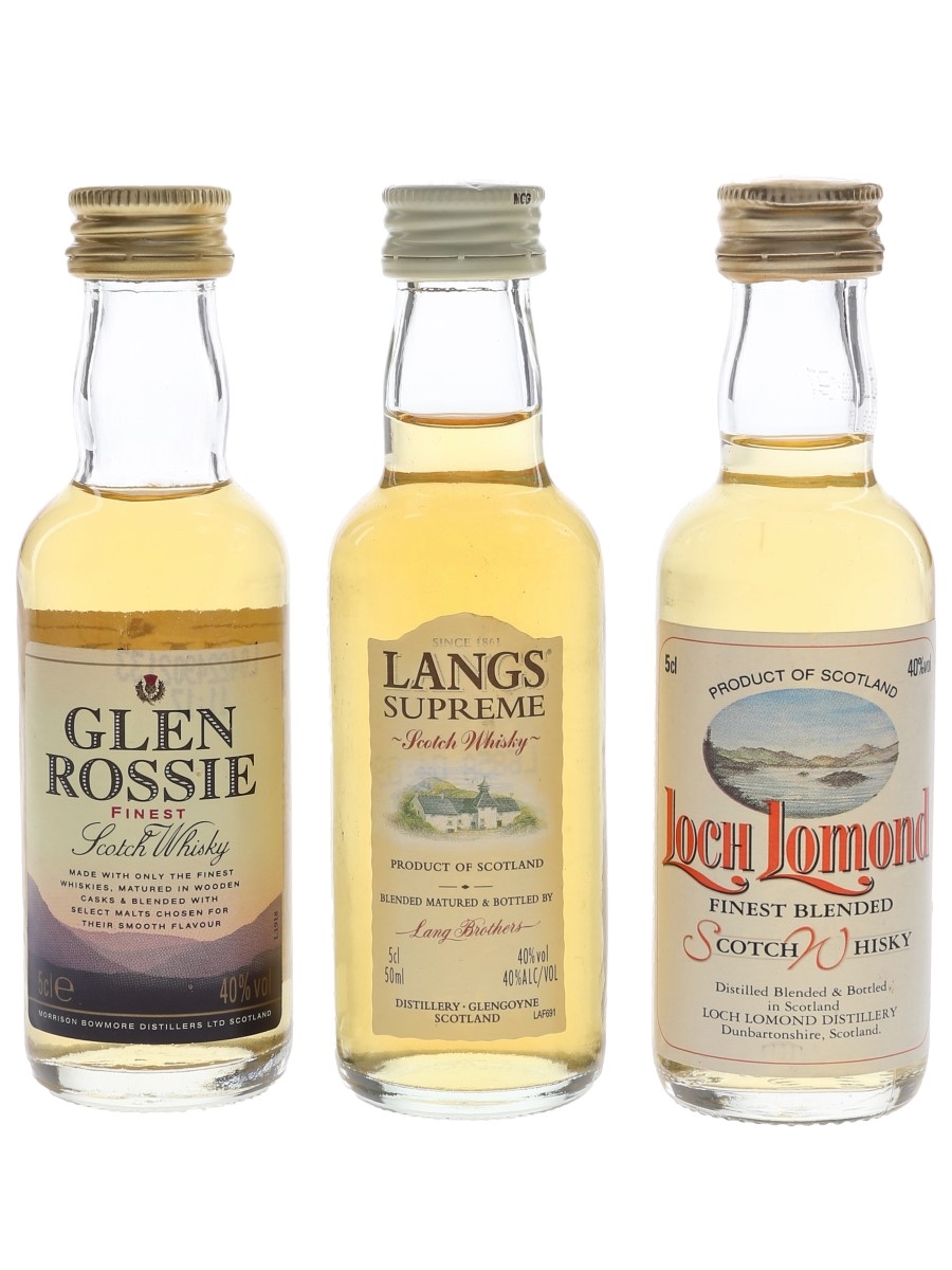 Glen Rossie, Langs Supreme & Loch Lomond  3 x 5cl / 40%